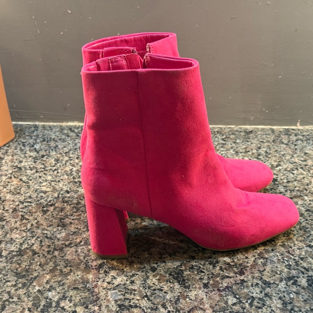 Jorya Faux Suede Ankle Boots  Size 10 - Picture 3 of 5
